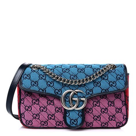 gucci red and blue bag|gucci marmont shoulder bag red.